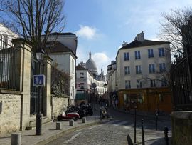 Sacre Coeur from rue de Norvins