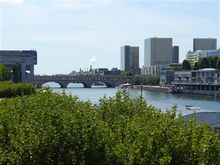 Bercy bridge on the left the finance minestry and on the right the BNF building National Library of France