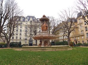 fontaine sqaure Louvois rue Richelieu 