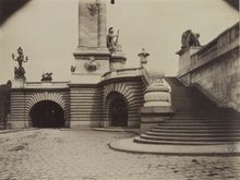Port des Invalides Pont Alexandre III Left Bank Atget