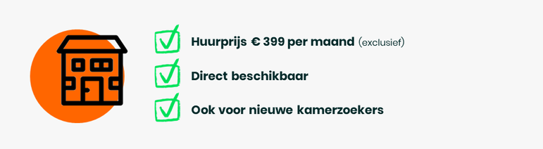 Klik op foto voor meer info over 'vrije' kamers