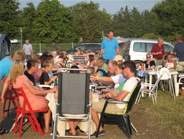 Stemningsbillede fra en sommeraften i Herning ved Landsskuet