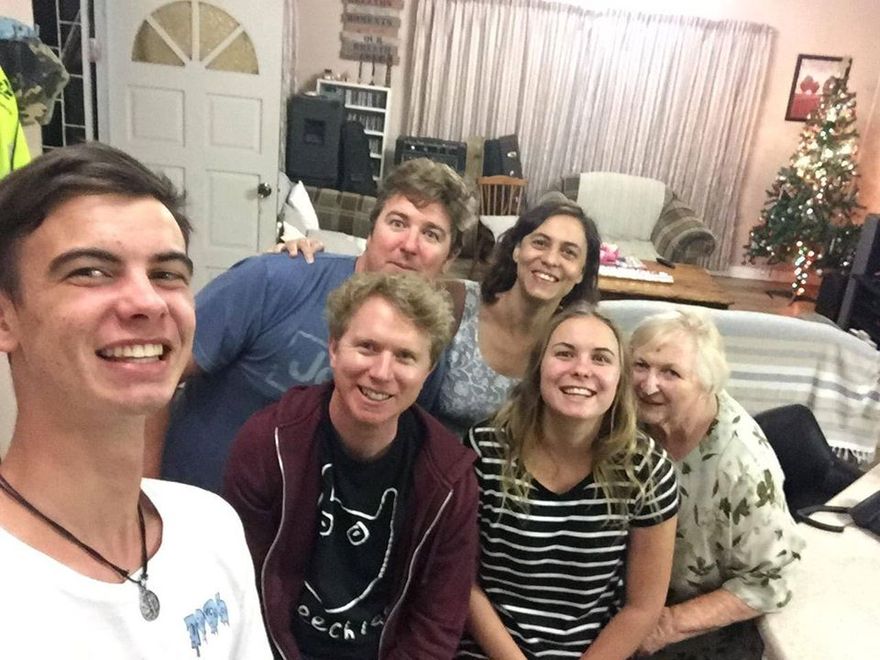 JAIMIE(BACK LEFT,ALTHEA,HIS WIFE)JOHN PAUL(MIDDLE)SARAH(JAMIE'S DAUGHTER)ROSE