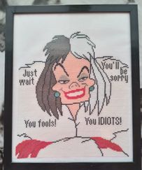 Portræt af Cruella De Vil