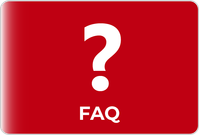 Fragezeichen mit Unterschrift FAQ