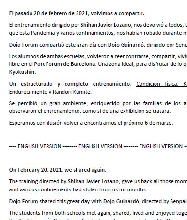 El pasado 20 de Febrero volvimos a compartir