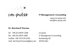 BusinessCard BThomas