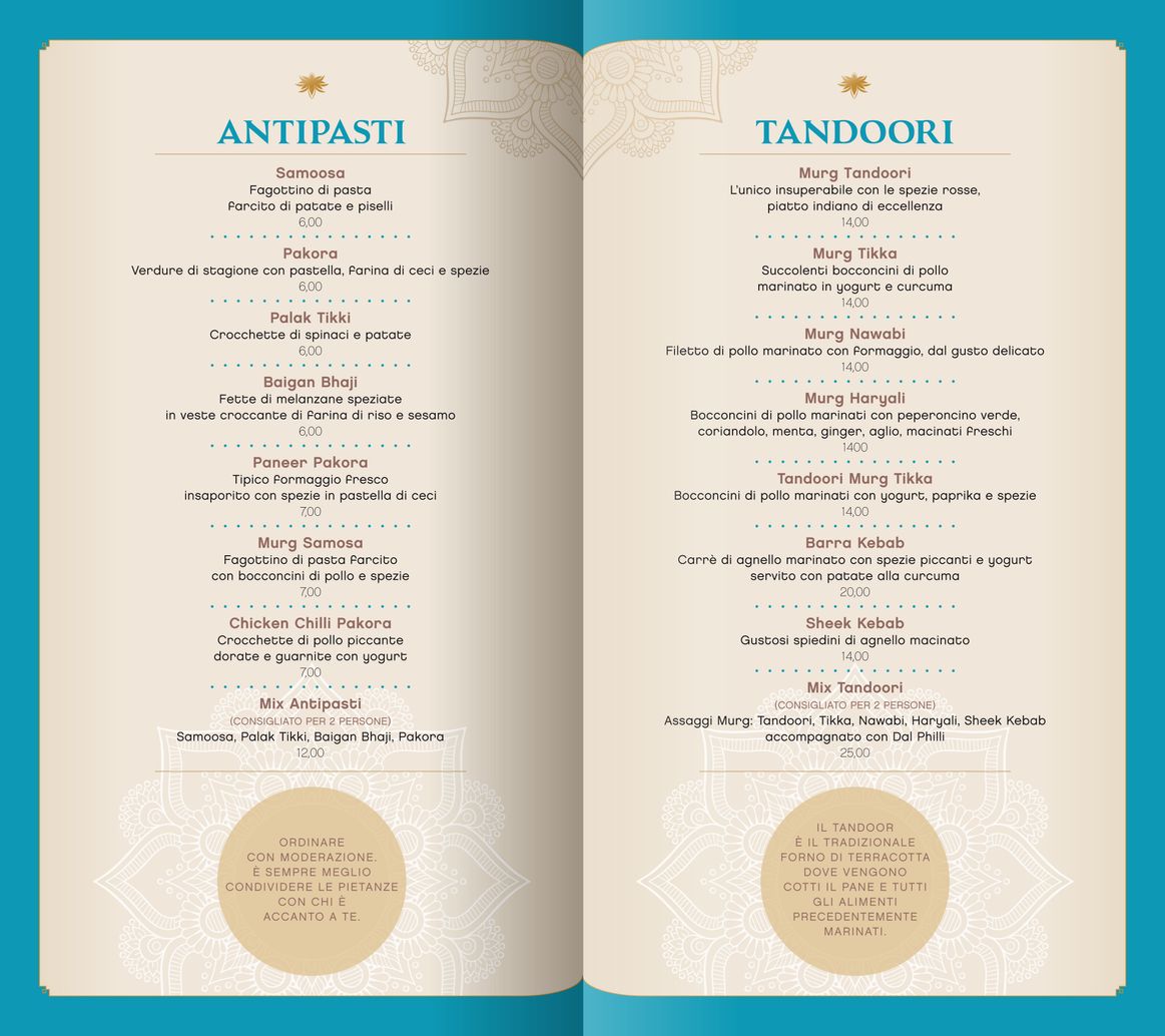 ANTIPASTI - TANDOORI