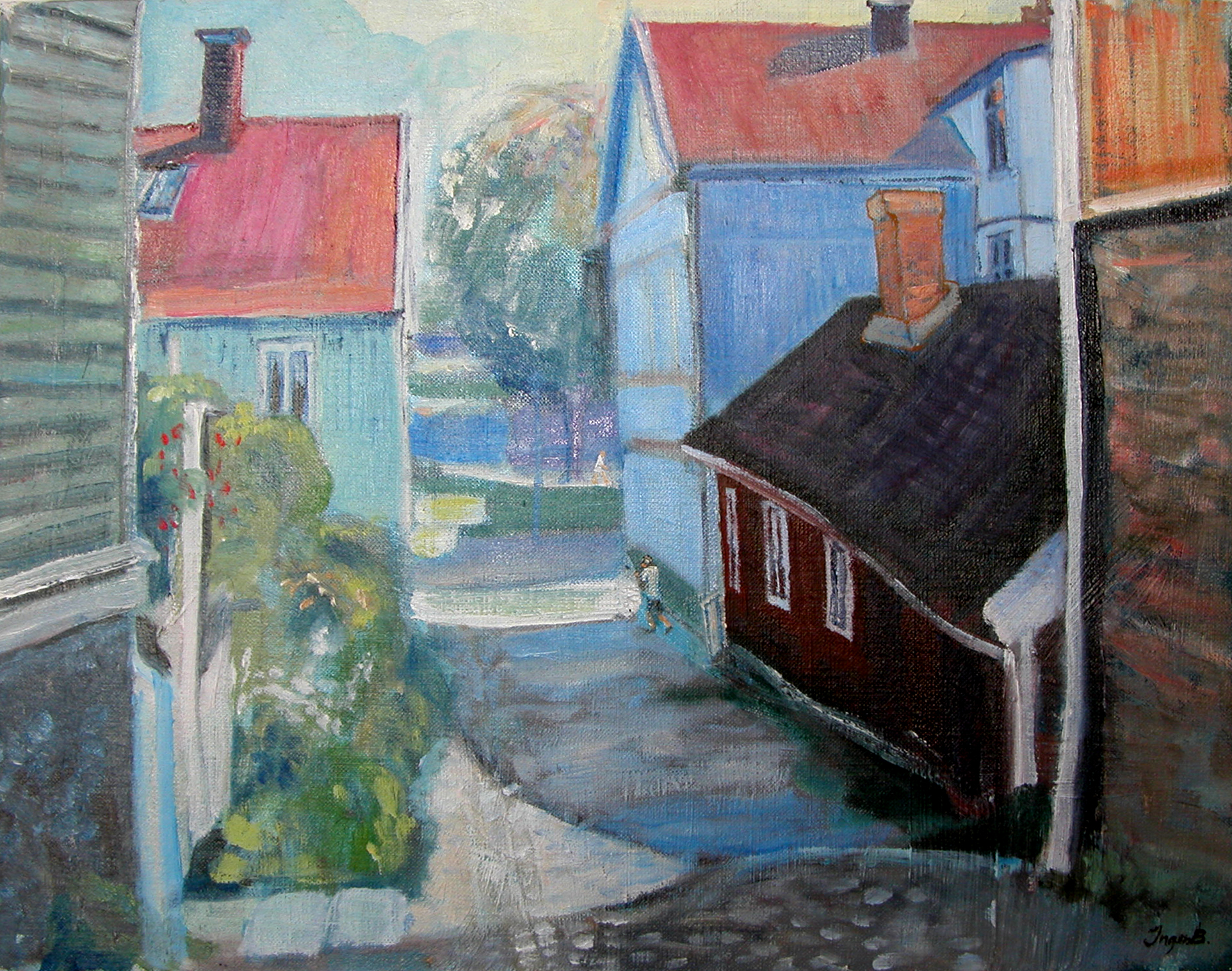 Motljus på Kyrkogatan