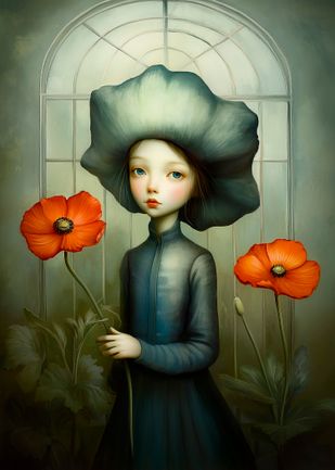 Red Petal, Blue Gaze