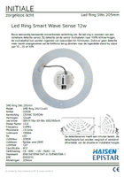informatie led ring met detectie sensor