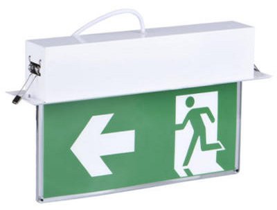 Nood stroom pictogram verlichting opbouw