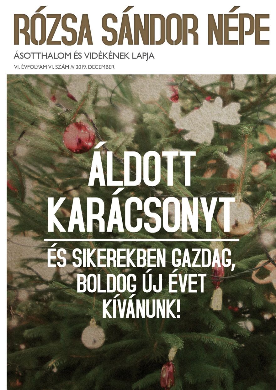 Alapítványunk által kiadott, pályázati forrásból finanszírozott települési havilap