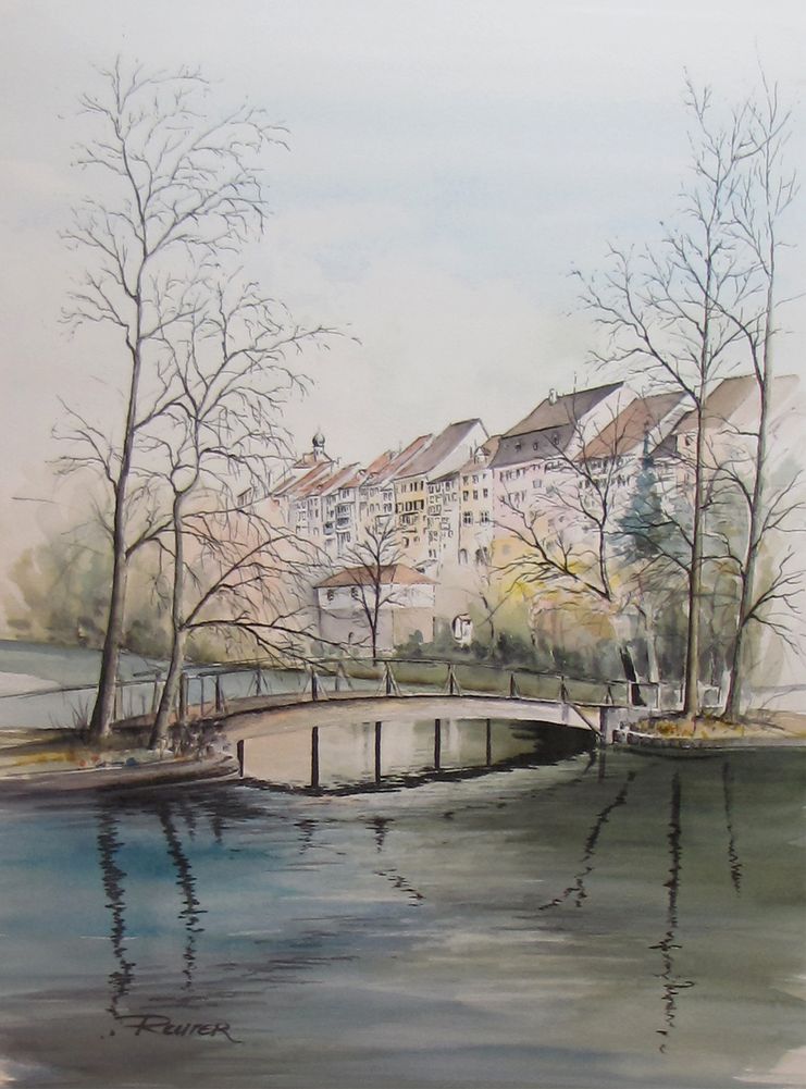 Altstadt Wil hoch  /  40 x 50 cm