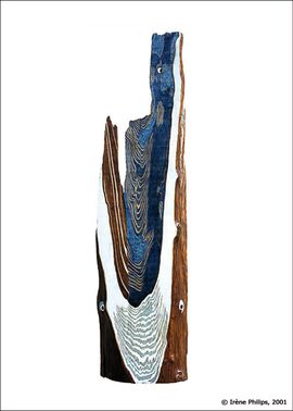 Irène Philips - Painted wood, MINOTAVROS 2001