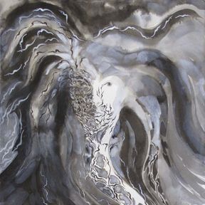 Irène Philips - detail triptych TRIAD FOR OUR EARTH - left panel