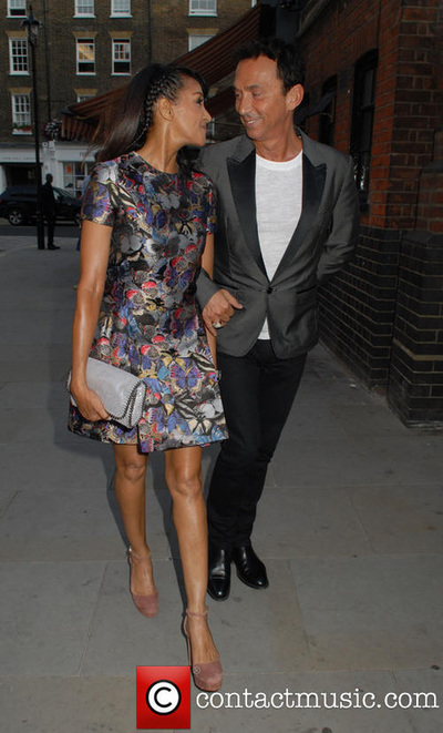 Jackie St. Clair and Bruno Tonioli 2015, dress Valentino