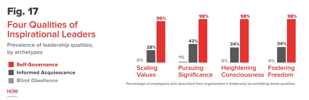 grafiek qualities of inspirational leaders