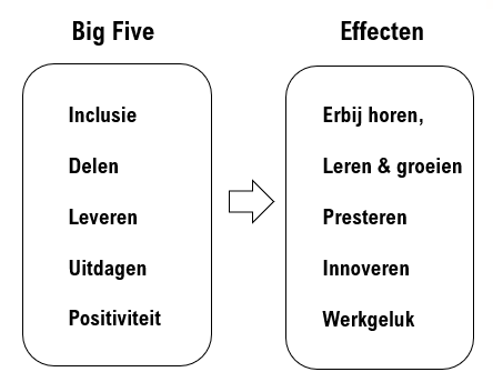 figuur Big Five psychological safety