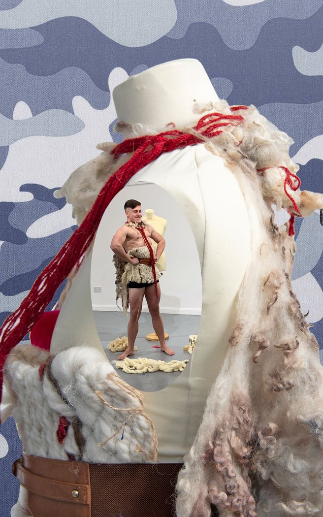 Mannique Mary camo Digital Collage, 2023 
