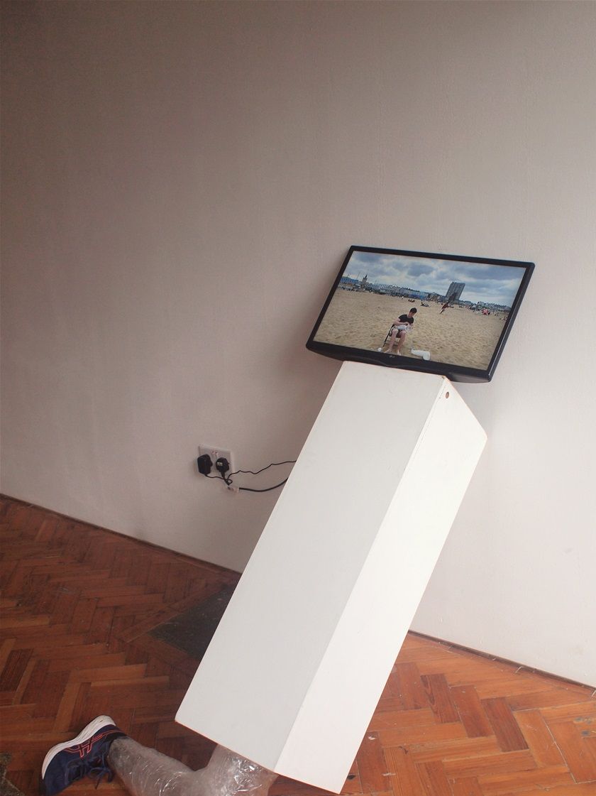 Tan an Tape, 2021, Mixed Media Installation