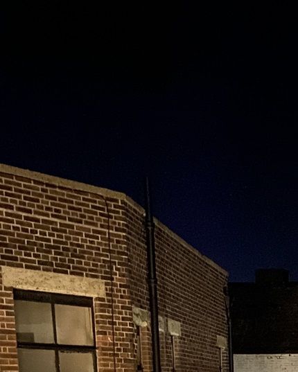 Public projection of digital collages made during residency