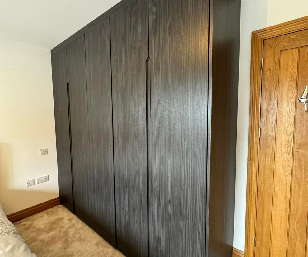 Hacienda Black finger pull wardrobe
