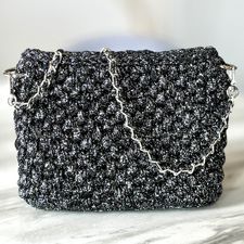 Lilja Mini - Svart silverglitter