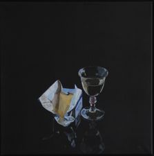 Glas og pakke smør