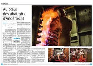Tear sheet of La Libre Belgique
