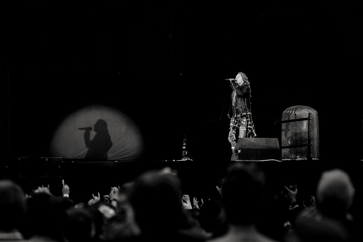 Axl Rose from Guns N' Roses live