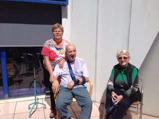 Mon copain Jean-François ( malheureusement décédé d'un troisième AVC fin 2018) et Marie Christine