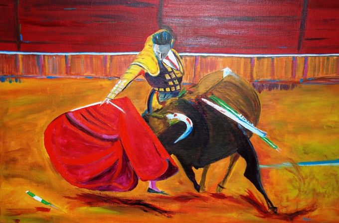 Muleta
acrylique sur toile
60x80cm
