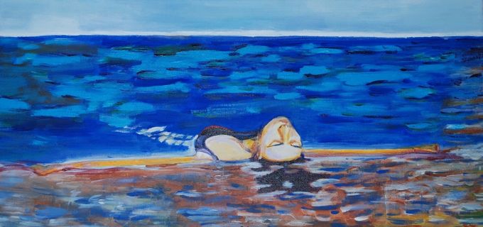 La planche
acrylique sur toile
30x60cm