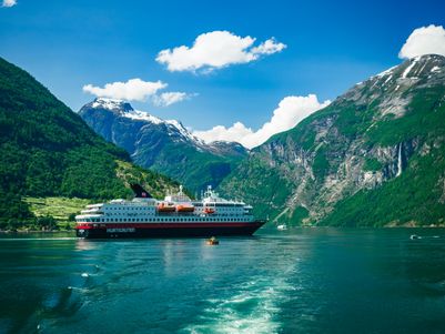 Geiranger and Ms Nordnorge