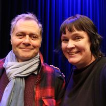 Förläggare Dag Persson, Fri Press, och Jenny Luks.