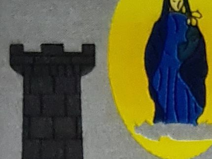 Representación del escudo de armas de Trujillo.