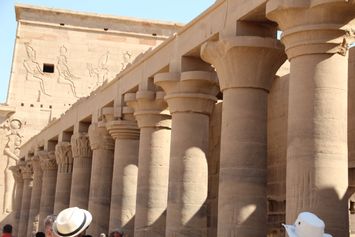 Philae tempel - ufærdige søjler