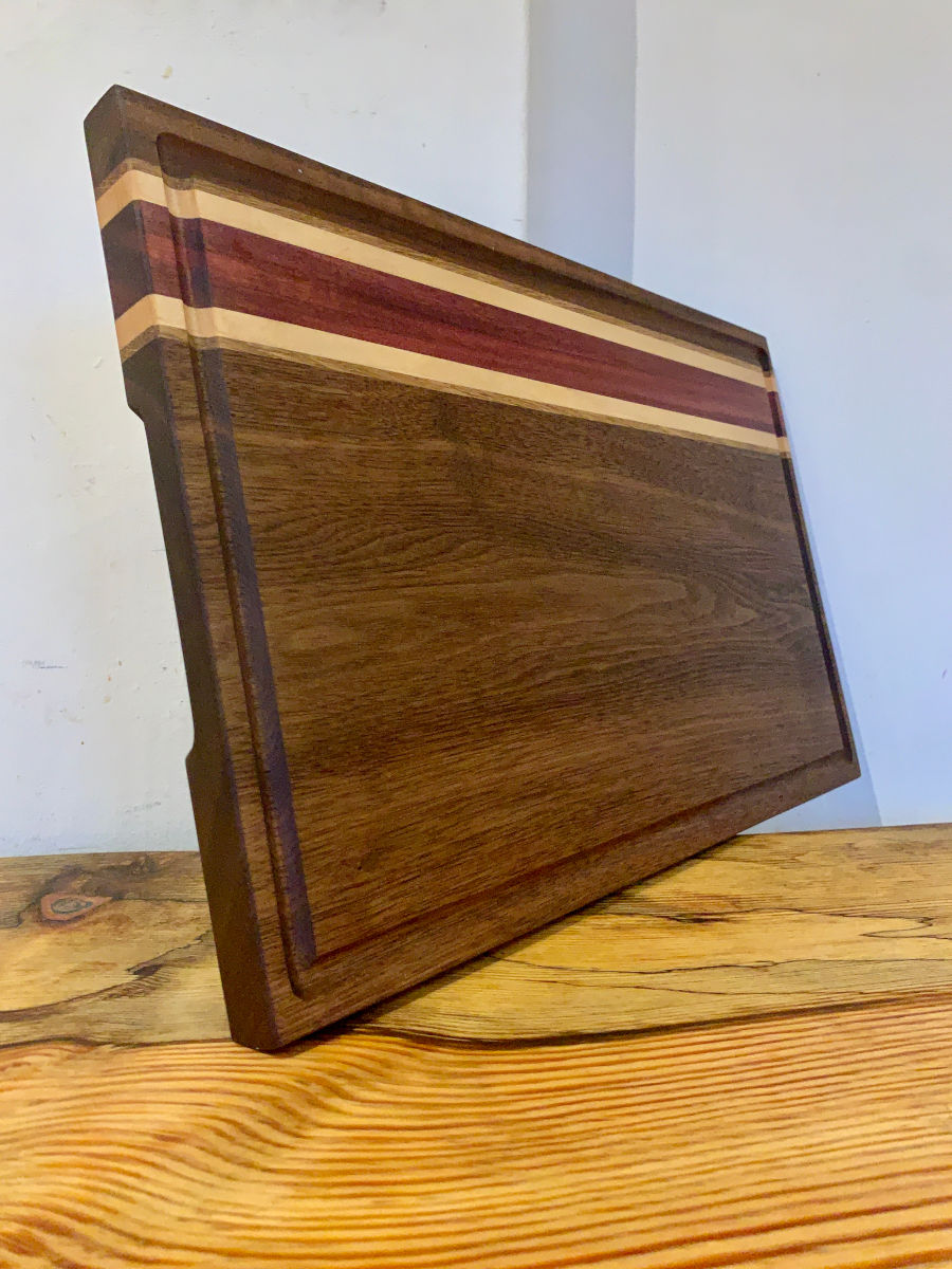 Walnut cutting board commission.