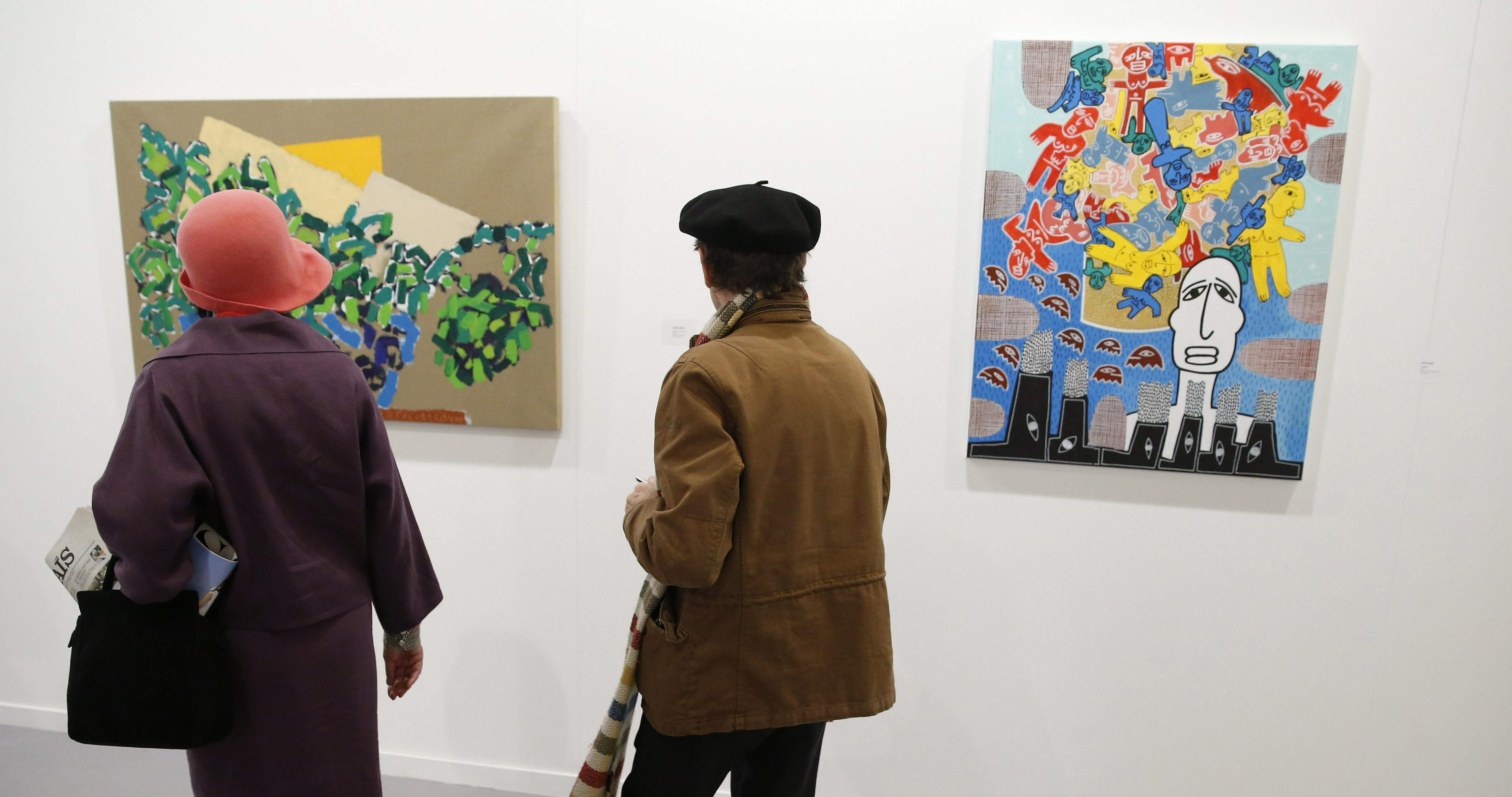 Obras de Alberto Corazón&nbsp;y Joaquín Barón&nbsp;en el Stand de Galería Marlborough en Arco Madrid