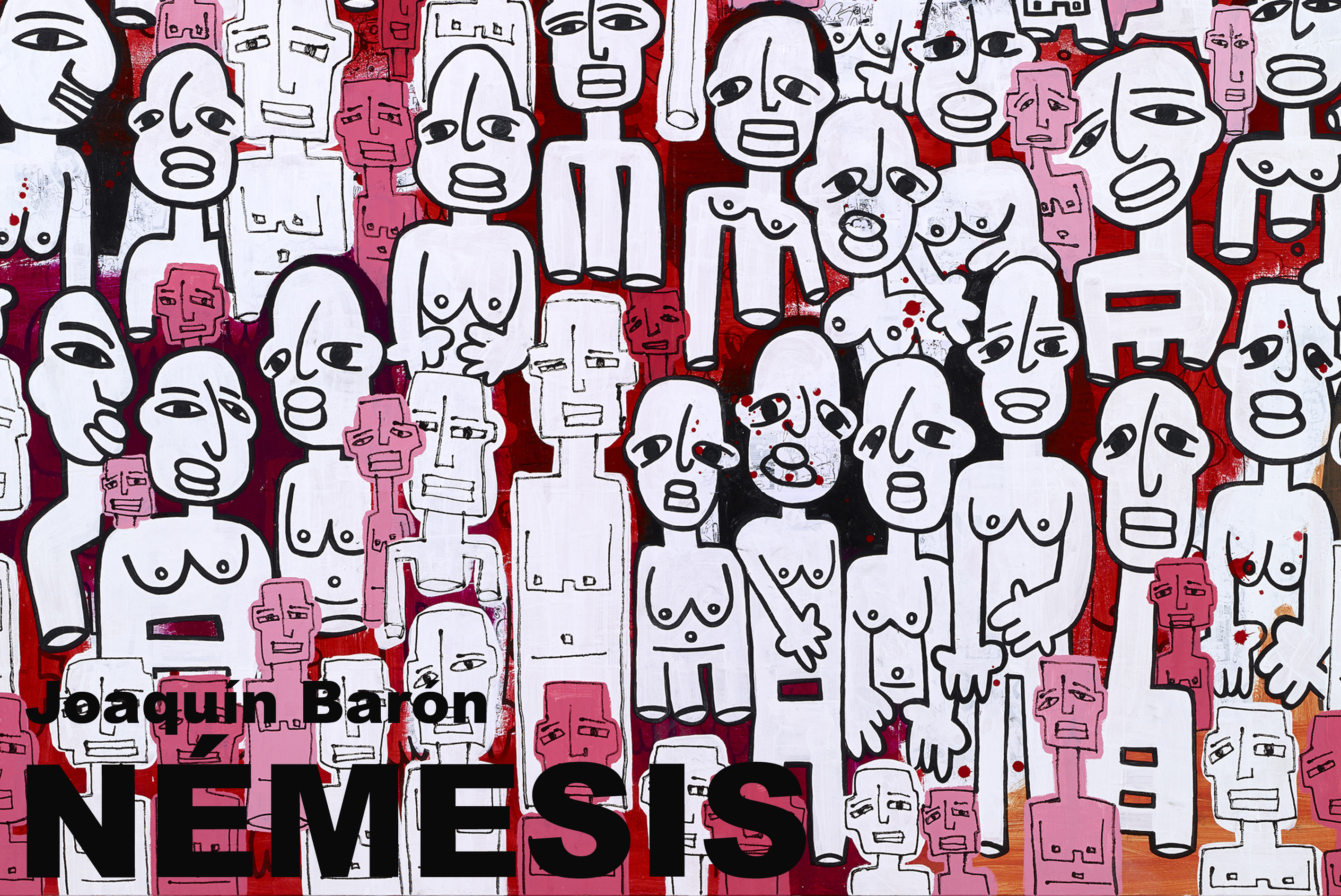 Fragmento diseño cartel para exposición en CEART  de Joaquín Barón
