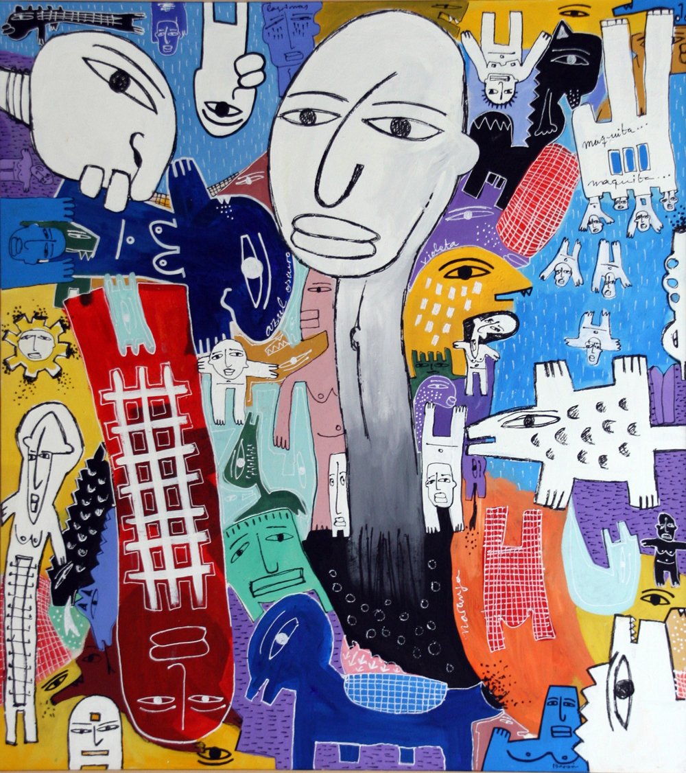 Imagina Picture, mixta sober tela 200 x 180 cm . Autor Joaquín Barón Imagina Picture, mixta sober tela 200 x 180 cm . Autor Joaquín Barón