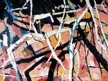 Abstrakt i skoven, 60 x80