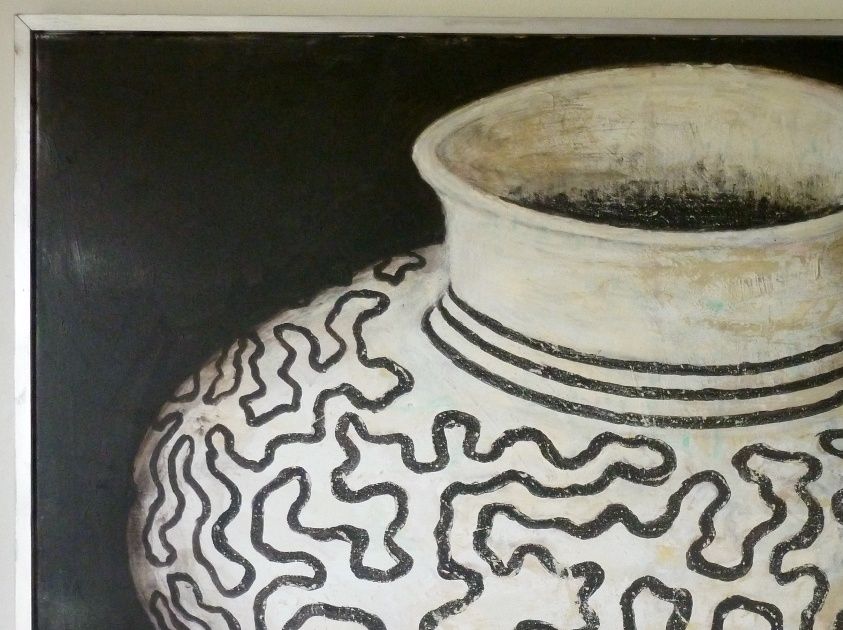 Uden titel 2009. Acryl på lærred 85*110 cm. Privateje