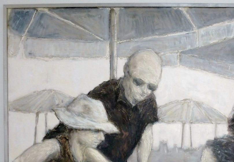 'Wir sind alle Touristen' 2015. Acryl på lærred 100*150 cm. Solgt
