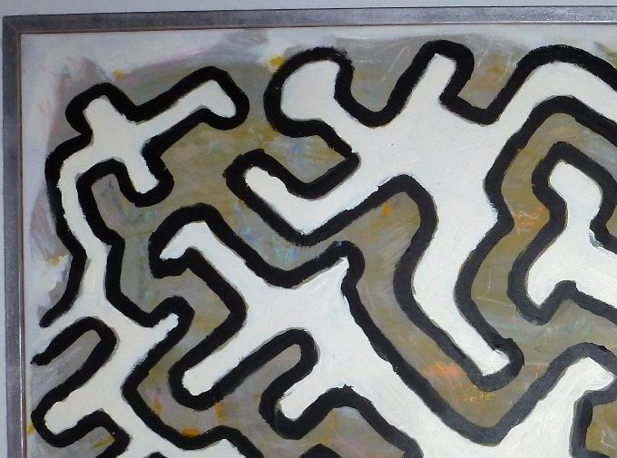 Uden titel 2006. Acryl på lærred 85*110 cm
