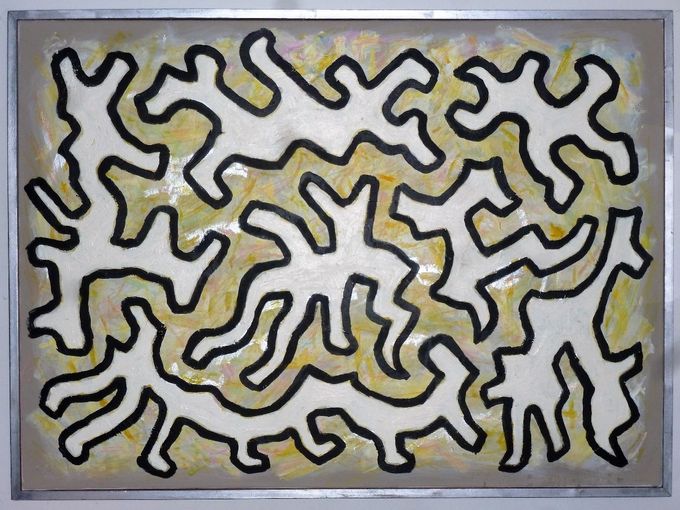 Uden titel 2007. Acryl på lærred 85*110 cm