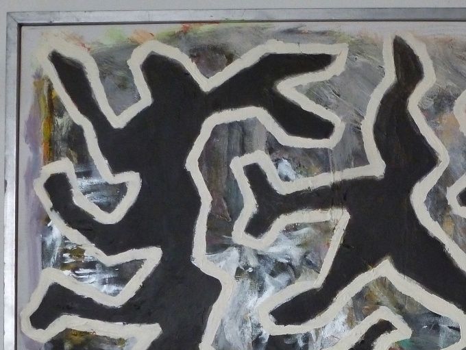 Uden titel 2007. Acryl på lærred 85*110 cm