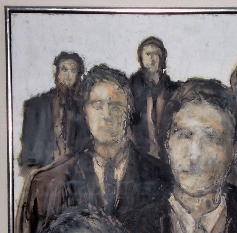 Uden titel 2011. Acryl på lærred 100*100 cm. Privateje