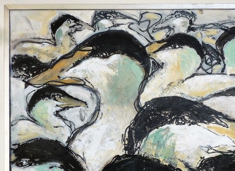 'Edder mame'' 2013-16. Acryl på lærred 110x80 cm. Solgt